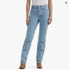 Wrangler Womens Cowboy Cut Slim Fit Jean Bleach Sz.15 Bleach